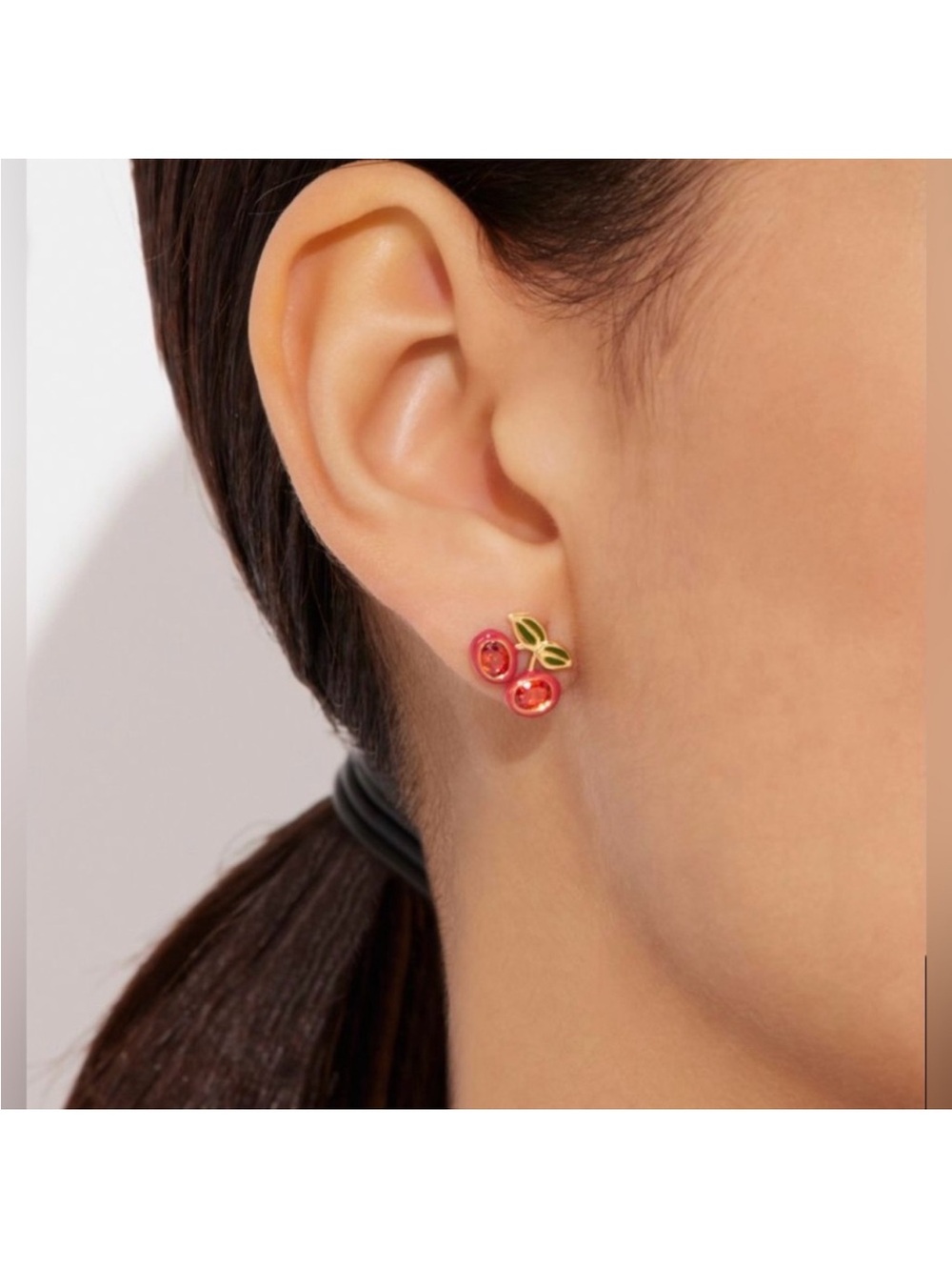 Coach Cherry Stud Earrings - Picture 4 of 6